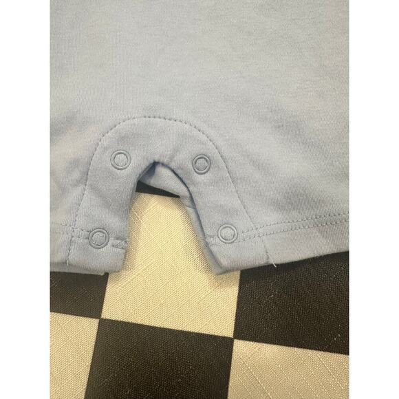 Ralph Lauren baby one piece romper light blue size 3M 100% cotton layette polo - Picture 4 of 5